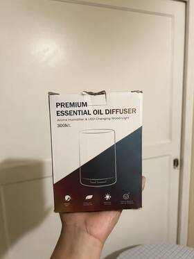 100-df002 Asakuki Premium Aroma Diffuser And Humidifier Color-changing Light 300ml