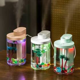 100-df002-yuss8 Asakuki 3pcs Aromatherapy Mist Diffuser And Miniature Humidifier With Color