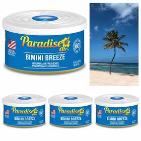 Org-12006ct144-4pc Atb 4 Paradise Organic Air Freshener Bimini Breeze Scent Fiber Can Home Car Aroma
