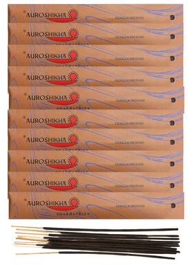 Auroshikha 904031300325 Marbling Vanilla Incense 10 Sticks Pack - Total Of 100 Gram