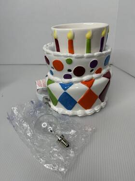 110029024 Authentic Scentsy Inch Its A Party Premium Warmer Happy Birthday Cake Candles 2010