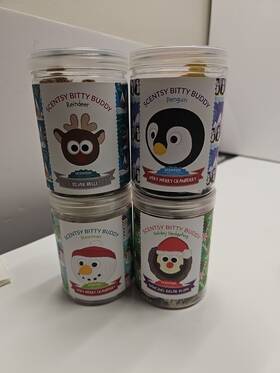 71889 Authentic Scentsy 65201/71889 New Bitty Buddy Christmas Lot Reindeer Snowman Penguin Holiday