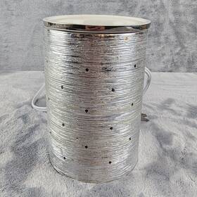 66333 Authentic Scentsy Etched Core Silver Full Size Warmer