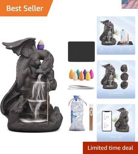 Backflow Incense Burner With Cones And Sticks 792332277877 Ceramic Holder 70 50 - Perfect Home Gift