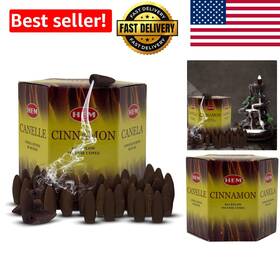 Backflow Incense Cones 720132743445 40 Count Bamboo Cinnamon For Relaxation And Motivation