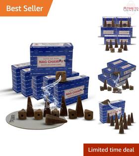 Backflow Incense Cones 720132743490 Herbal Aromatic Waterfall Haze Fountain Pack Of 6