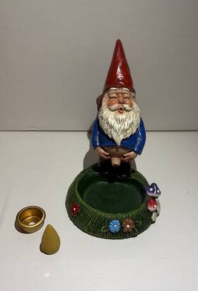 Backflow Magic 617521512037 Gnome Incense Burner Includes One And Cone