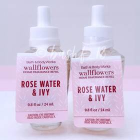 Bath And Body Works 667554955240 X2 Rose Water & Ivy Wallflowers Plug In Bulb Refill New