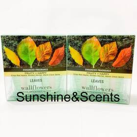 Bath And Body Works 667557245003 4-pack Leaves Wallflower Bulb Refills 0.8oz Each New