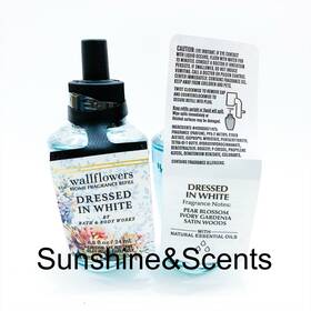 Bath And Body Works 667559283171 2-pack Dressed In White Wallflower Fragrance Refill Bulb New