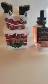 Bath And Body Works Christmas Santa In Chimney Wallflower Plug With Pumpkin Pec Waff