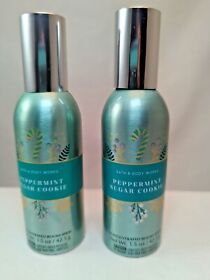 Bath And Body Works Peppermint Sugar Cookie Concentrated Room Spray X2 New