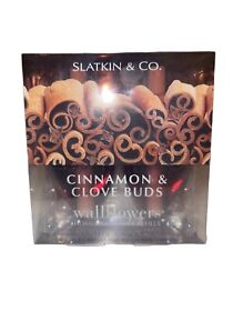 Bath And Body Works Slatkin Co Cinnamon Clove Buds Wallflowers Refills 2 Bulbs