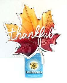 06675 Bath And Body Works Thankful Fall Maple Leaf Light Up 24/7 Wallflower Plug In