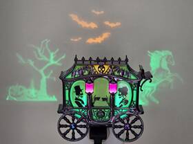 026710881 Bath & Body Works And 2023 Creepy Carriage Halloween Projector Wallflower Plug In