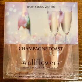 Bath & Body Works 0667548428132 New 2 Pk And Champagne Toast Wallflowers Fragrance Refill Bulbs
