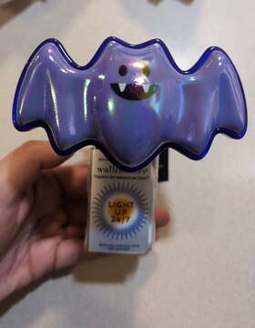 Bath & Body Works 066755615760 And Purple Bat Wallflowers Plug In Unit Light Up Halloween Glow