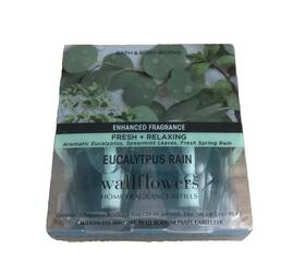 Bath & Body Works 0667558407172 And Eucalyptus Rain Wallflowers Fragrance Fresh Relaxing 2 Pack
