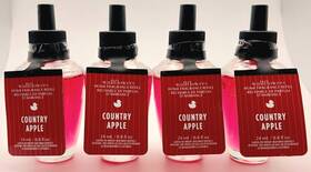 Bath & Body Works 0668559296379 New And Country Apple Set Of 4 Wallflower Fragrance Refill Bulbs