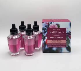 54364 Bath & Body Works And Frosted Cranberry Wallflowers Fragrance Refill Bulbs 4 Pack