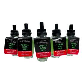 546548 Bath & Body Works And Lot Of 5 Vanilla Bean Noel Wallflowers Refills Holiday