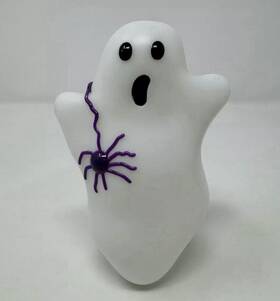 Bath & Body Works 637293172734 And Slatkin Light-up Wallflower Diffuser Halloween Ghost With Spider