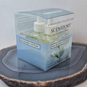 Bath & Body Works 637293386223 And Scentport Glass Bulb Sea Island Cotton Home Fragrance Refill