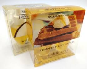 Bath & Body Works 637294040636 And Wallflower Refills 4 Bulbs Pumpkin Pecan Waffles Vanilla Coconut