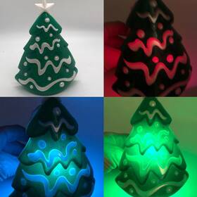Bath & Body Works 637294820030 And Wallflower Plug In Light Changing Christmas Tree