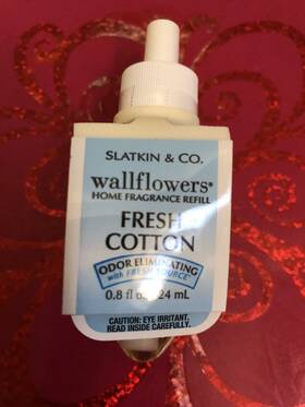 Bath & Body Works 667525315172 And Fresh Cotton Wallflower Refill Bulb 0.8 Oz