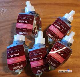 Bath & Body Works 667528245698 And Aromatherapy Sensual Jasmine Vanilla Wallflower Refill Bulbs