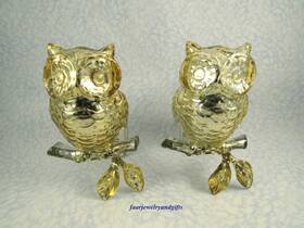 Bath & Body Works 667533958071 And Wallflowers Diffuser X 2 - Mercury Glass Owl No Light New