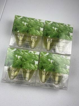 Bath & Body Works 667534202104 4 Eucalyptus Mint Wallflowers Fragrance Refills 8 Bulbs And