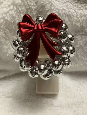 Bath & Body Works 667534419311 And Wallflower Plug In Diffuser Christmas Silver Bells Bow Wreath