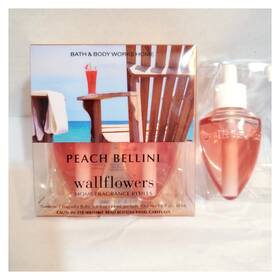 Bath & Body Works 667535082767 3 And Peach Bellini Wallflower Home Fragrance Refills Lot