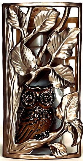 Bath & Body Works 667536001132 Copper Owl In Tree Shield Wallflower Diffuser Plug And Work Unlit