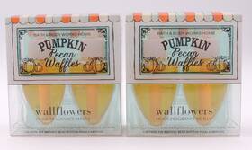 Bath & Body Works 667536436224 Lot Of 4 And Pumpkin Pecan Waffles Refill Bulbs New Wallflowers