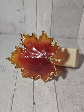 Bath & Body Works 667536536115 Autumn Leaf In Vivid Ombr Orange Wallflower Plug And Unlit