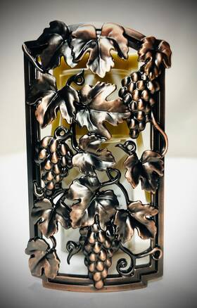 Bath & Body Works 667538571923 New Copper Grape Vine Shield Wallflower Plug In And Grapes Unlit