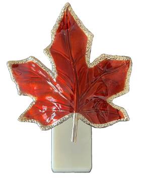 Bath & Body Works 667541619308 B&bw Maple Leaf Wallflower Nightlight Plug-in Diffuser Fall Autumn Decor