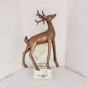 Bath & Body Works 667541638781 And Wallflowers Gold Glitter Reindeer Deer Wall Plug Diffuser New