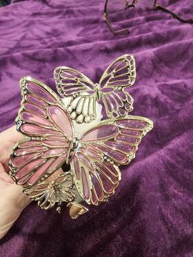 Bath & Body Works 667543639243 Butterflies Iridescent Wallflower Night Light Plug-in And