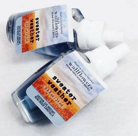 Bath & Body Works 667544802004 2x24ml. And Sweater Weather Wallflowers Scented Oil Bulb Refills
