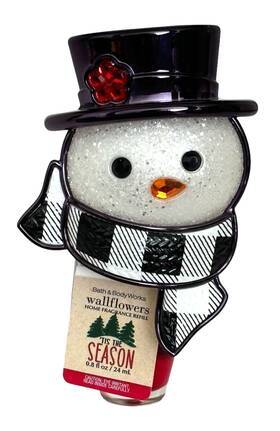 Bath & Body Works 667545138058 And Snowman Nightlight Wallflowers Diffuser Tis The Season Bulb