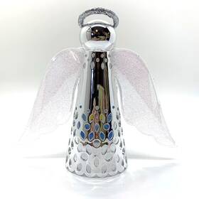 Bath & Body Works 667547972551 And Angel Night Light Wallflower Plug Silver Iridescent Wings Read