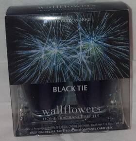 Bath & Body Works 667548428125 Black Tie And Wallflower Refills 2 Pack Box New Open
