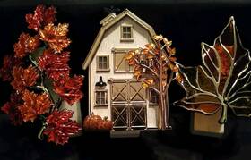 Bath & Body Works 667548474443 And Barn Fall Leaves Wallflower Plug Ins Lot Of 3