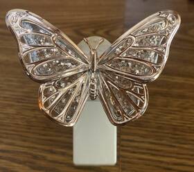 Bath & Body Works 667548972352 And Wallflower Plugin Rose Gold Butterfly Diffuser Nightlight