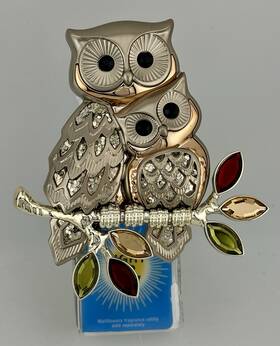 Bath & Body Works 667549779271 And Fall Owls On A Branch Owl Duo Gems Wallflower Plug Lights Up