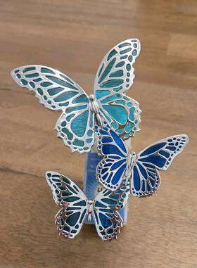 Bath & Body Works 667549782332 And Wallflowers Plug-in Blue-green Butterflies Night Light - New